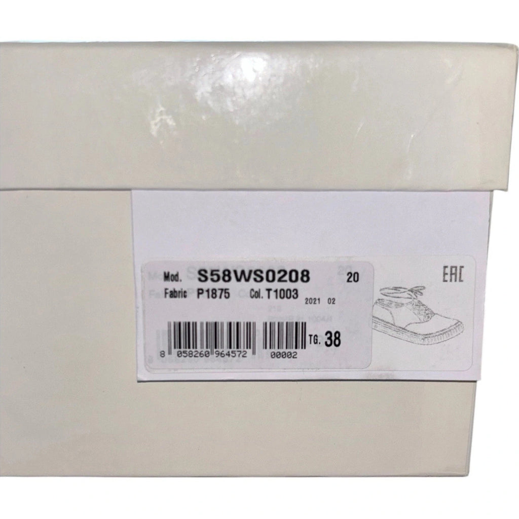 Maison Margiela Women's White Cotton Low-Top Trainers