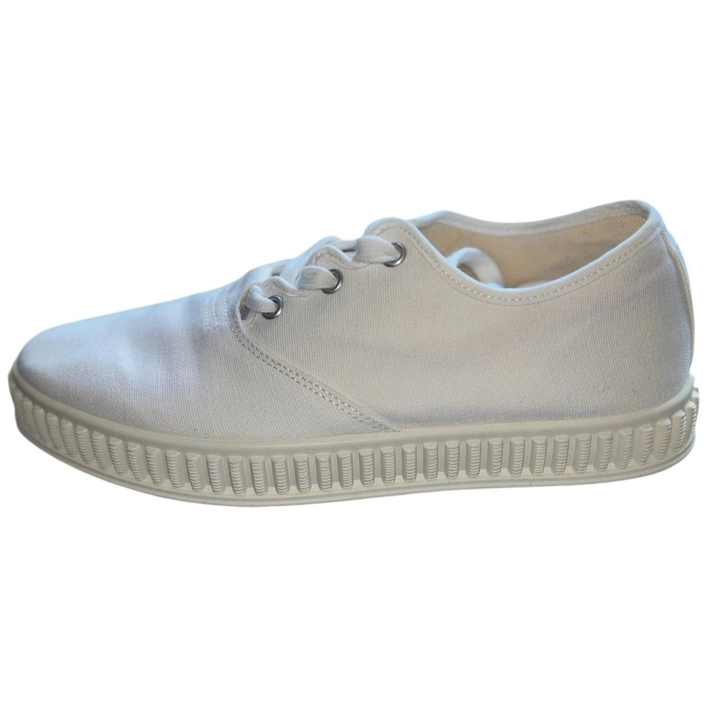 Maison Margiela Women's White Cotton Low-Top Trainers