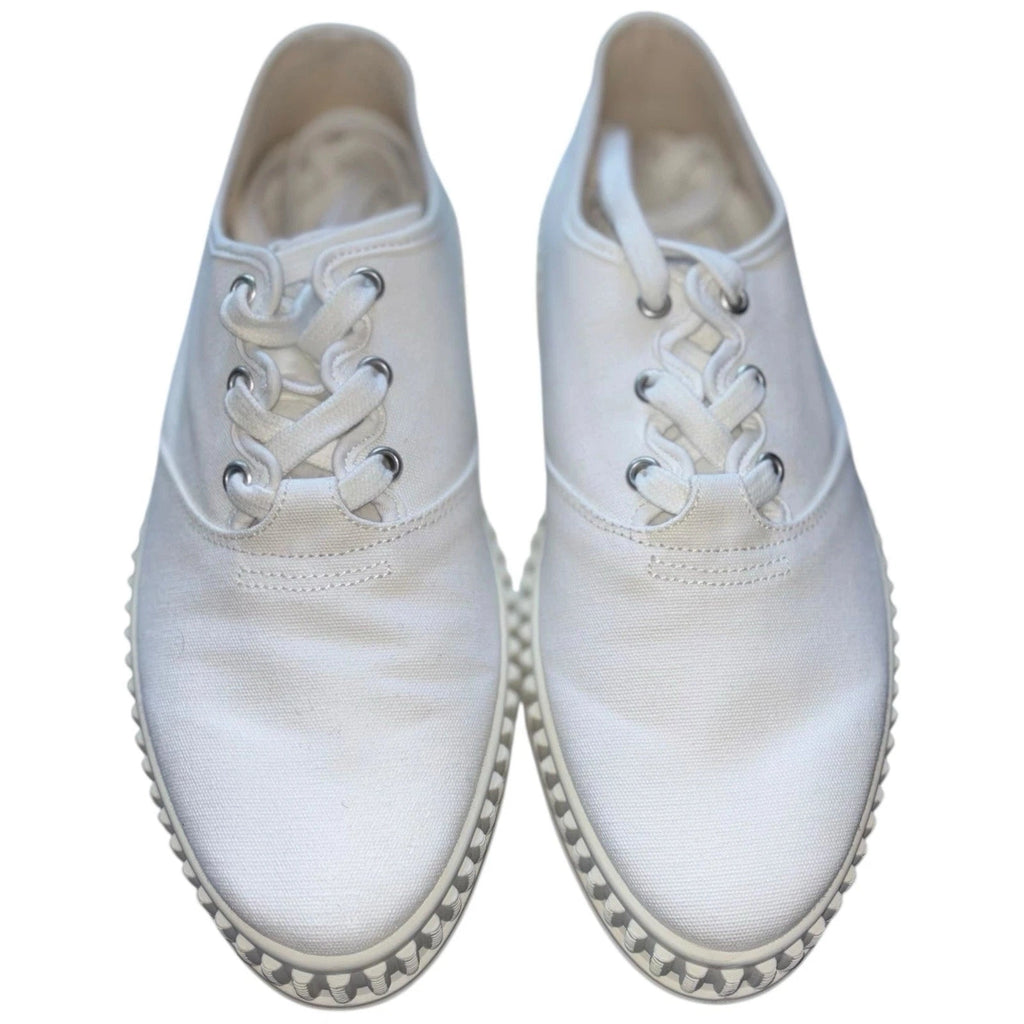 Maison Margiela Women's White Cotton Low-Top Trainers