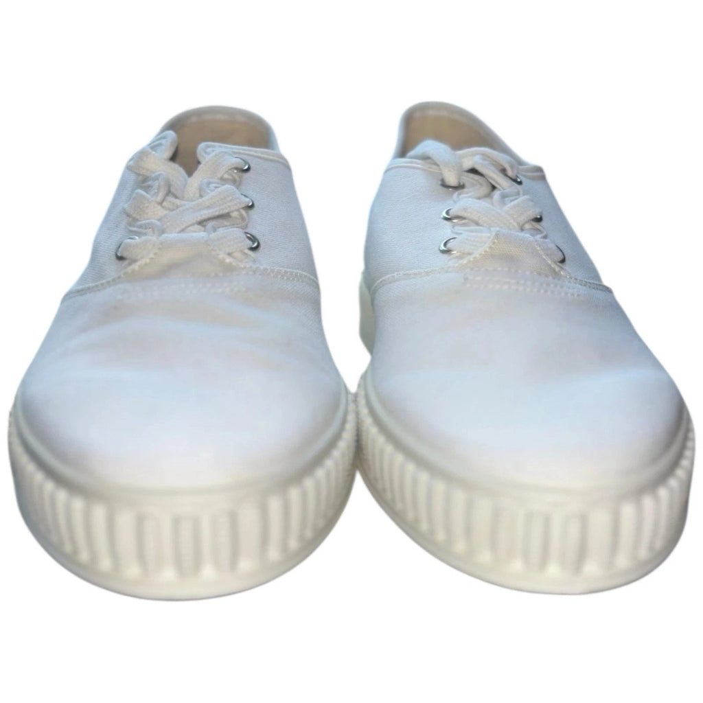 Maison Margiela Women's White Cotton Low-Top Trainers