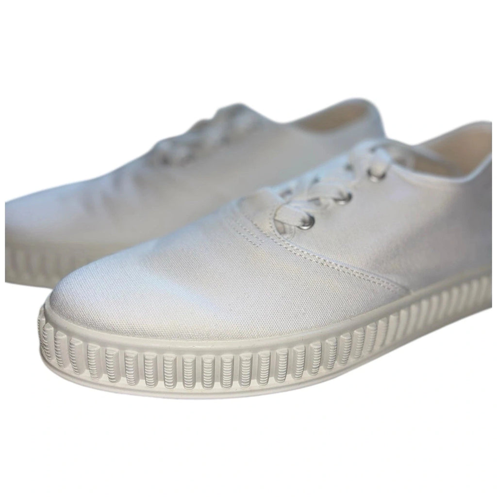 Maison Margiela Women's White Cotton Low-Top Trainers