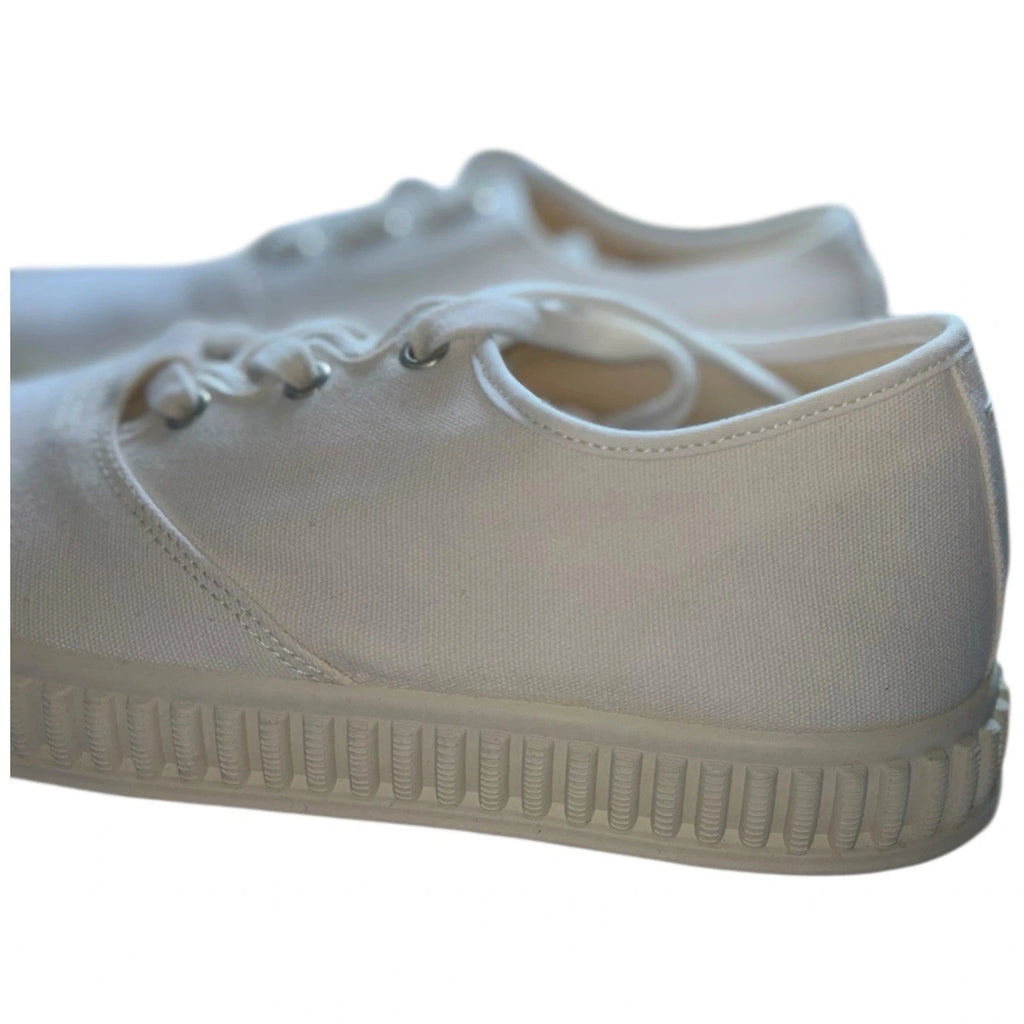 Maison Margiela Women's White Cotton Low-Top Trainers