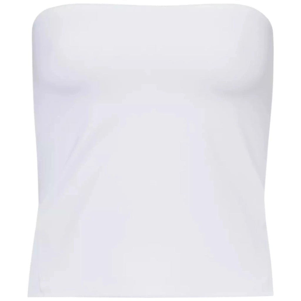 Women's White Lululemon Wundermost Scoop Neck Cropped Tank Top