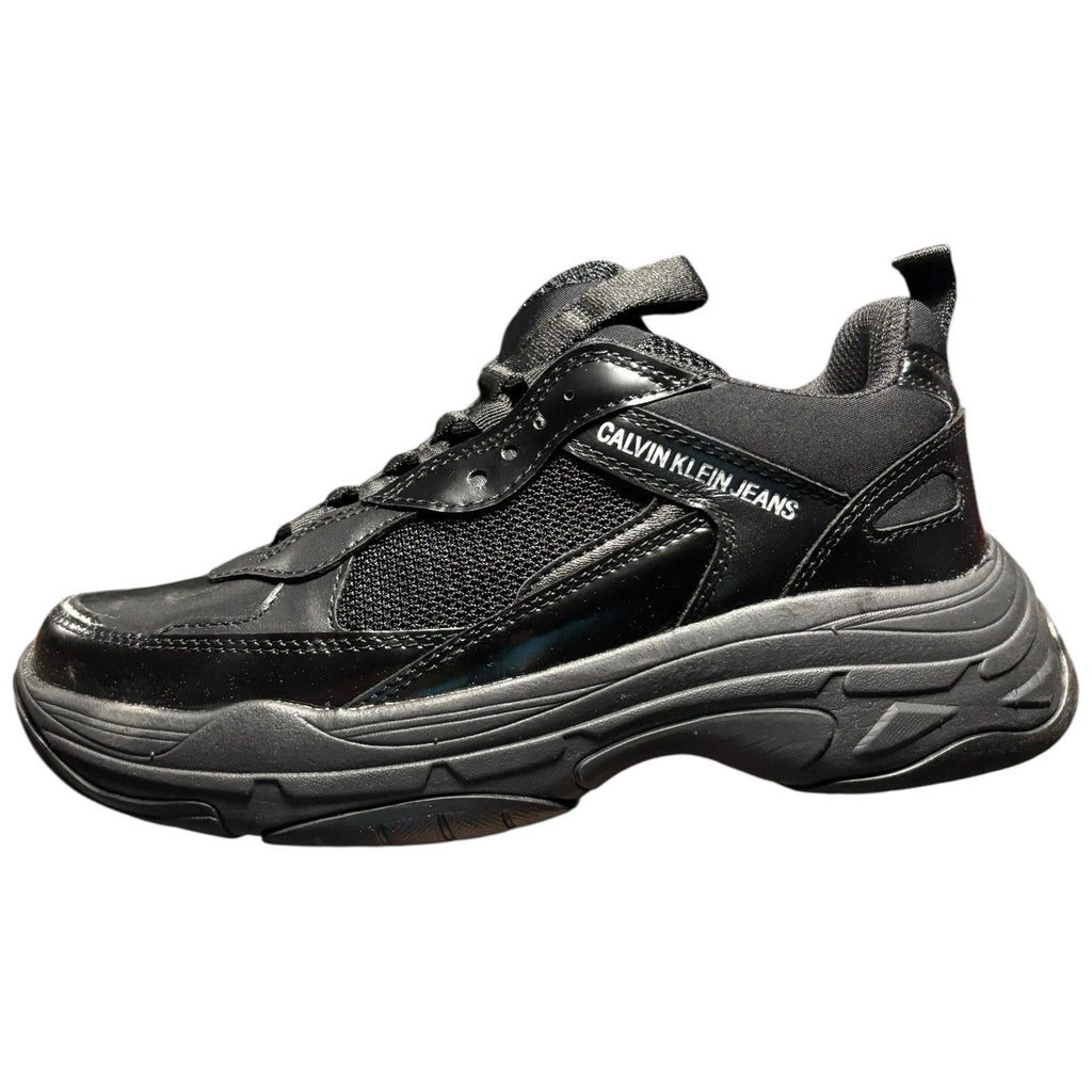 Womens Calvin Klein Maya Trainers Black Patent
