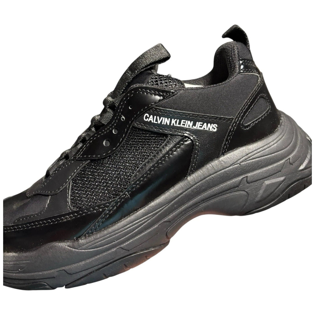 Womens Calvin Klein Maya Trainers Black Patent