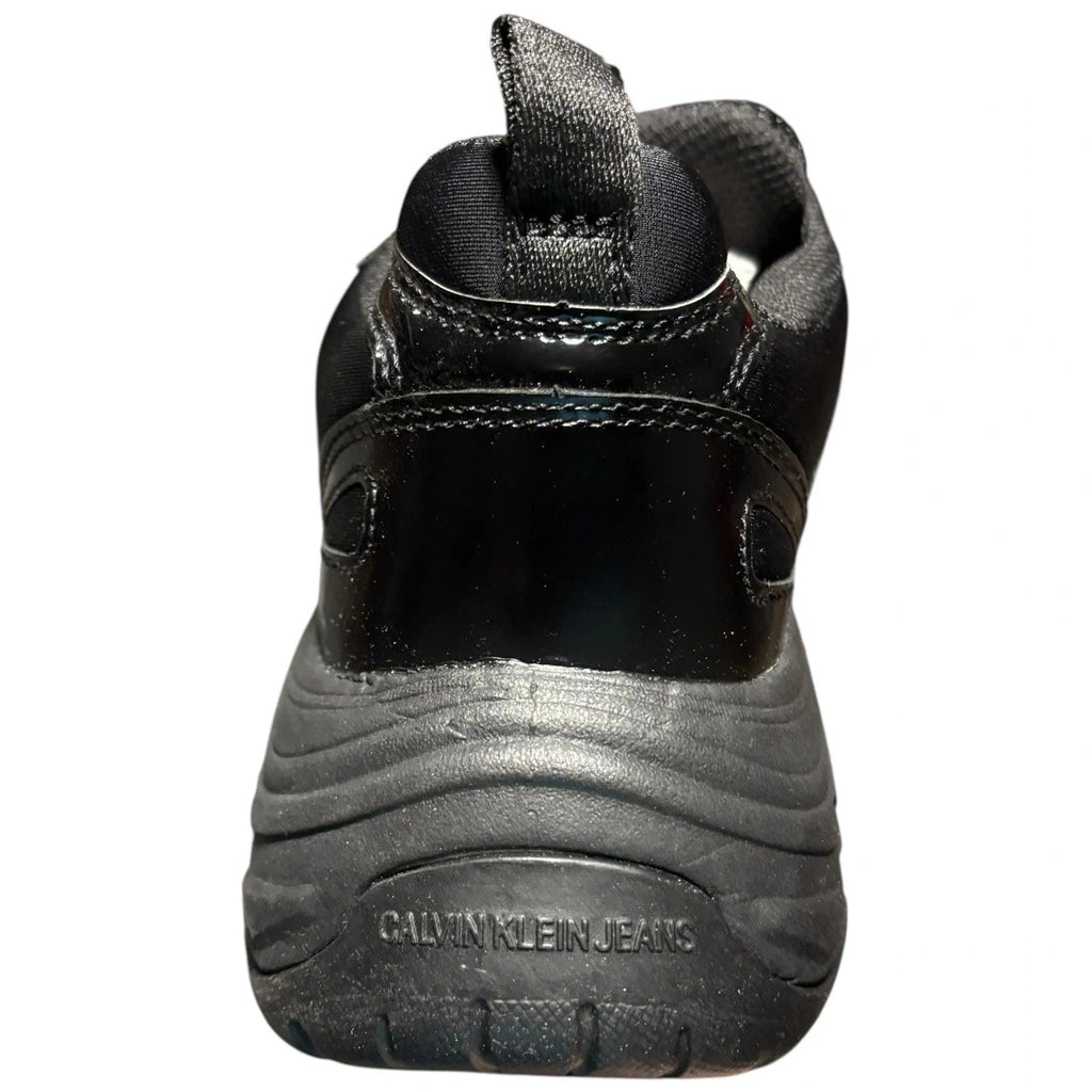 Womens Calvin Klein Maya Trainers Black Patent