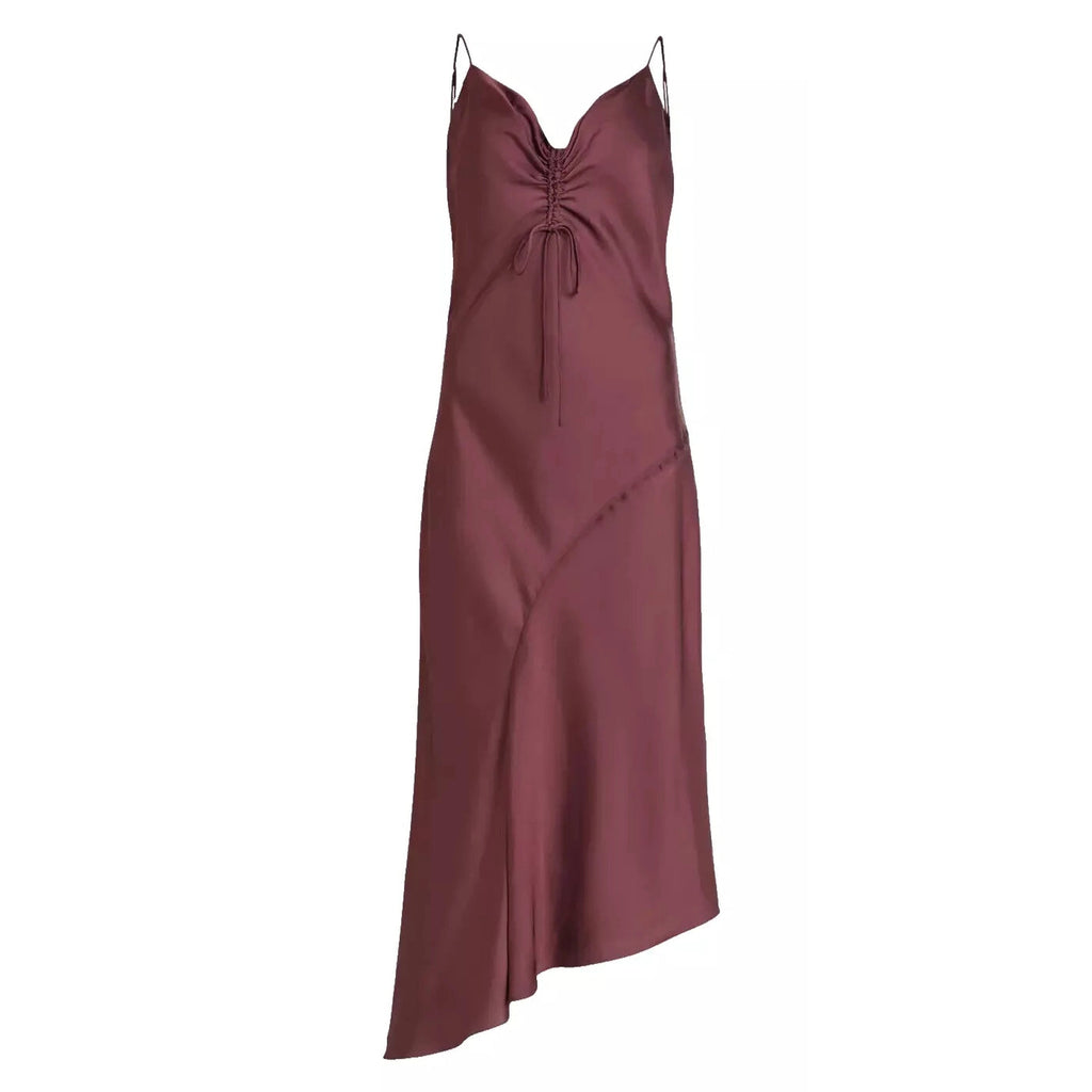Womens Purple Asymmetrical Alexia Dress