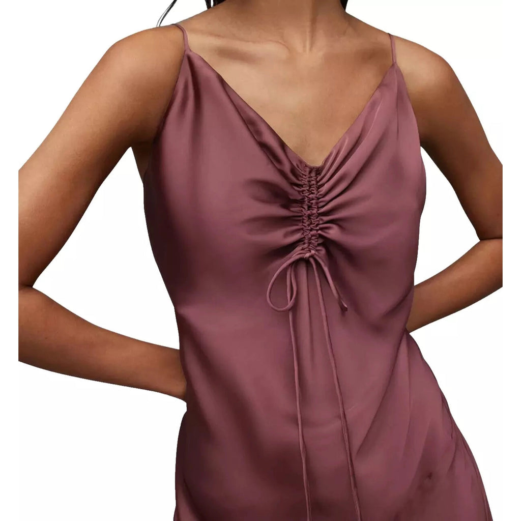 Womens Purple Asymmetrical Alexia Dress