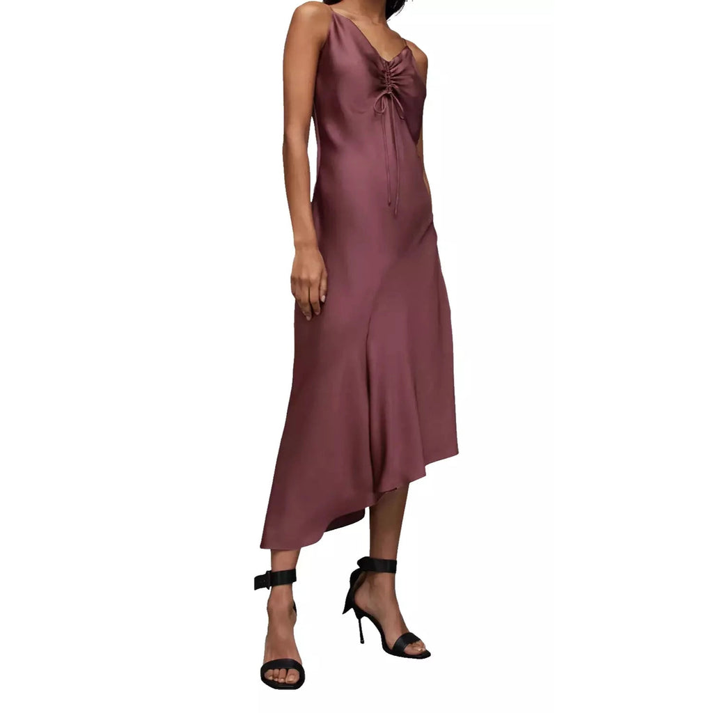 Womens Purple Asymmetrical Alexia Dress