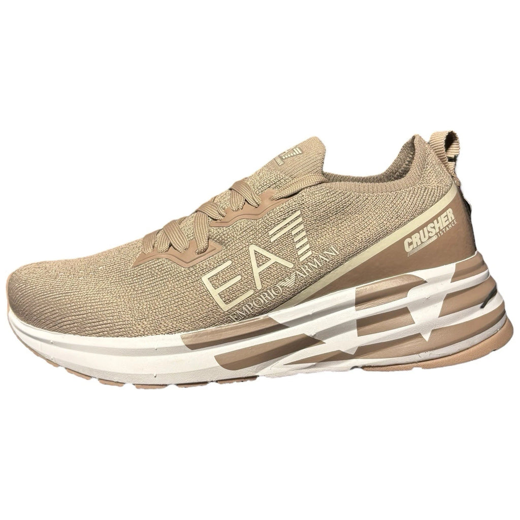 Womens Emporio Armani Crusher Distance Knit Trainers
