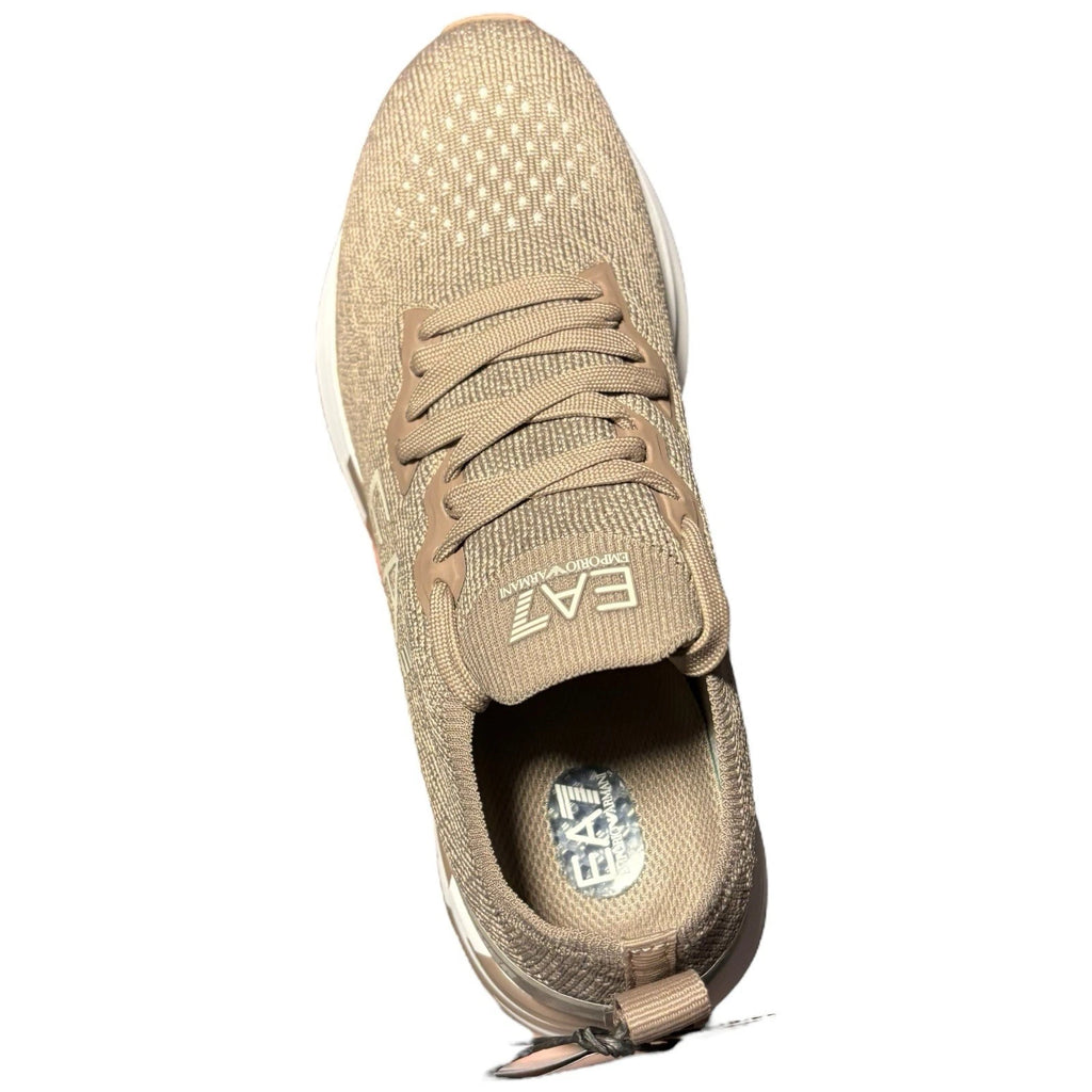 Womens Emporio Armani Crusher Distance Knit Trainers