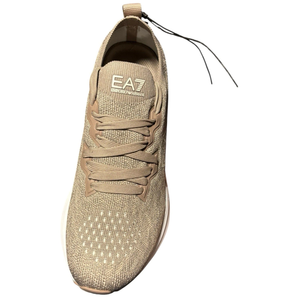 Womens Emporio Armani Crusher Distance Knit Trainers