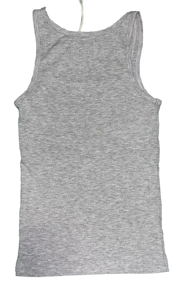 Womens Grey Square Neck Tank Top by Adanola