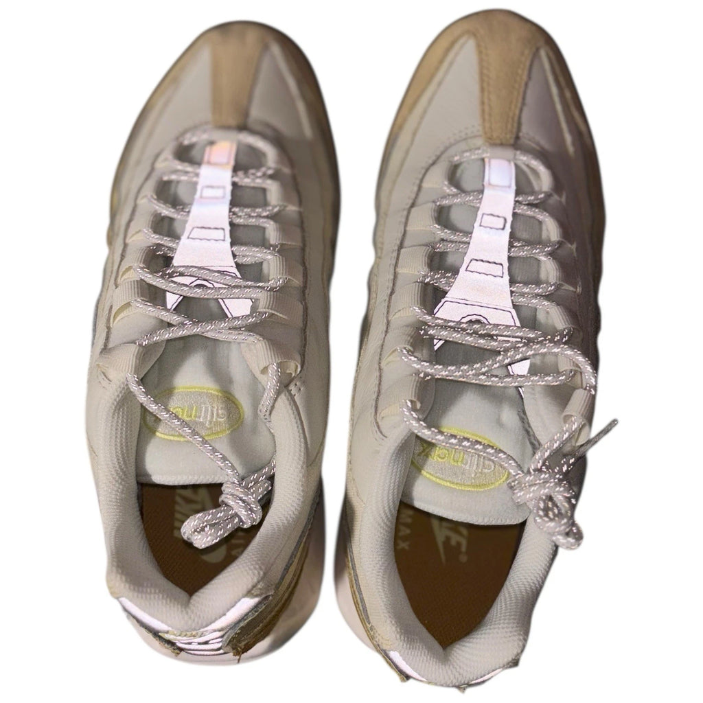 Womens Nike Air Max 95 Coconut Trainers Silver