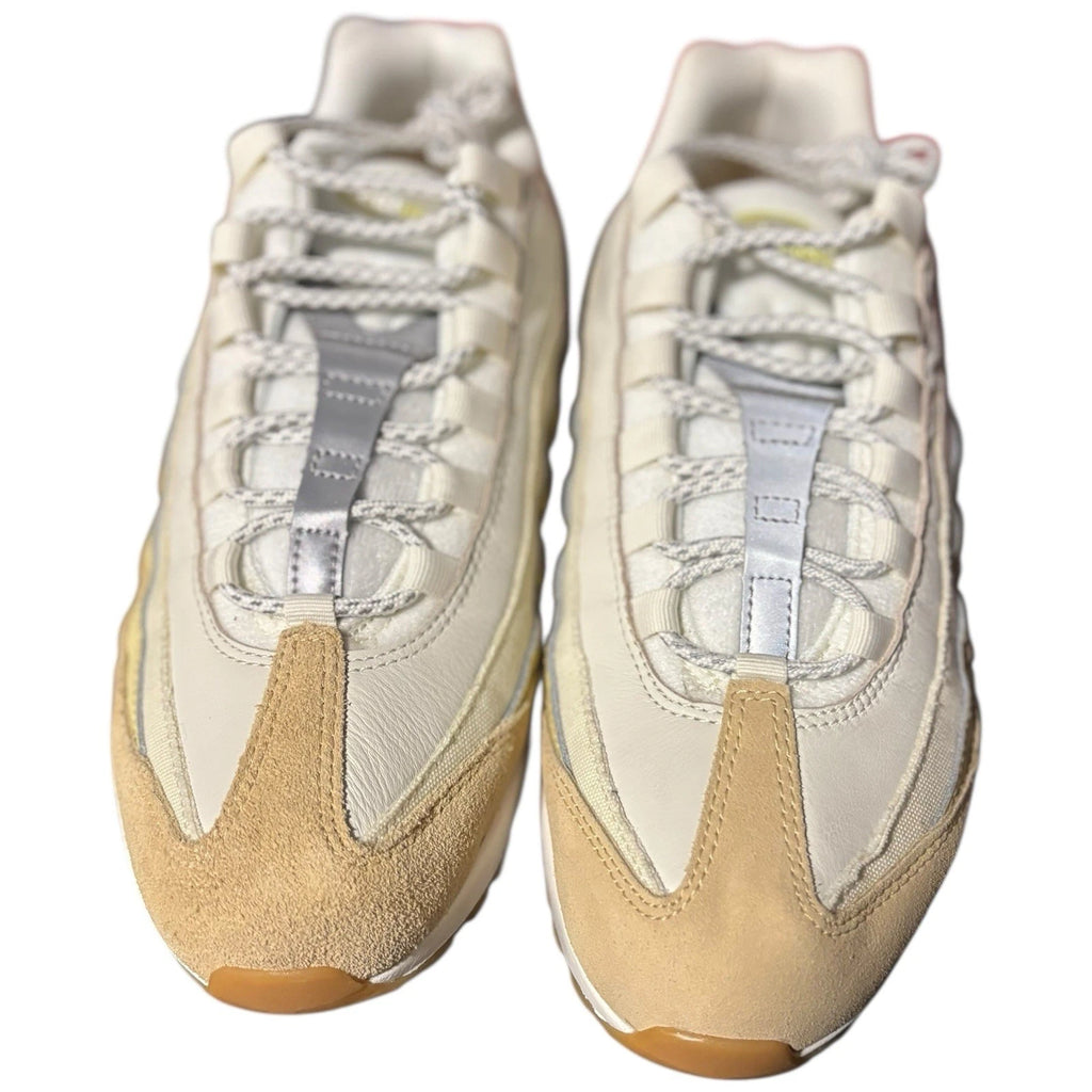 Womens Nike Air Max 95 Coconut Trainers Silver