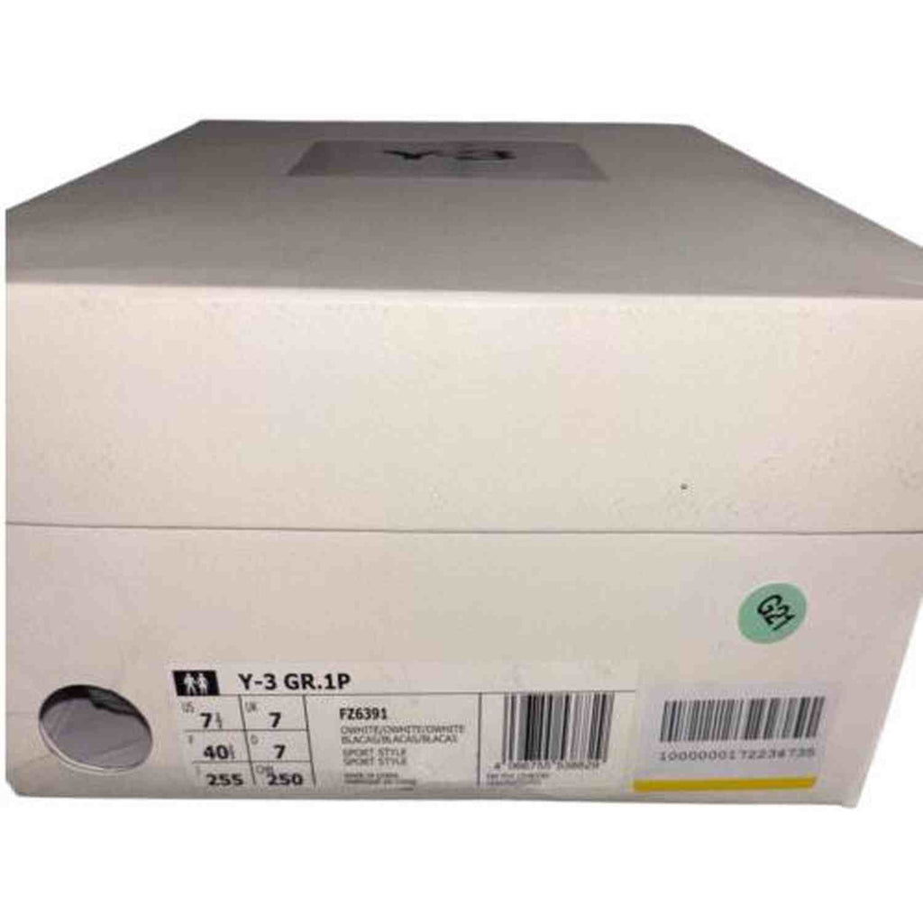 adidas Y-3 Yohji Yamamoto GR.1P Low Top Triple White Sneakers
