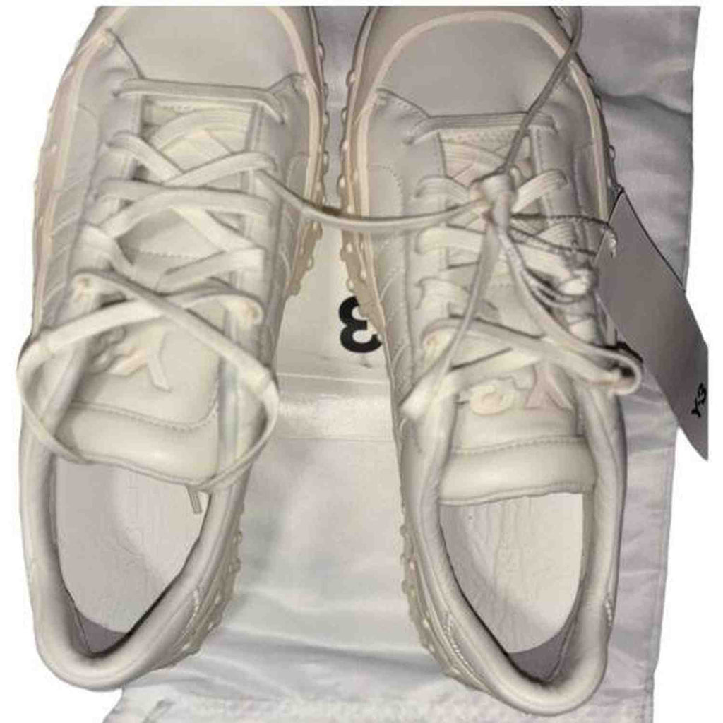 adidas Y-3 Yohji Yamamoto GR.1P Low Top Triple White Sneakers