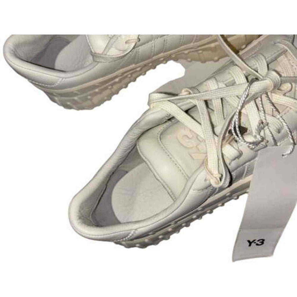 adidas Y-3 Yohji Yamamoto GR.1P Low Top Triple White Sneakers